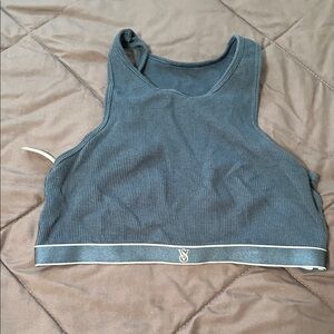 Victoria's Secret dusty blue Ribbed Bralette